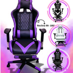 Silla Gamer Ref 1109 Masajeador Lumbar y Brazos Ajustables